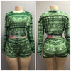 Green 2 Piece Christmas Set